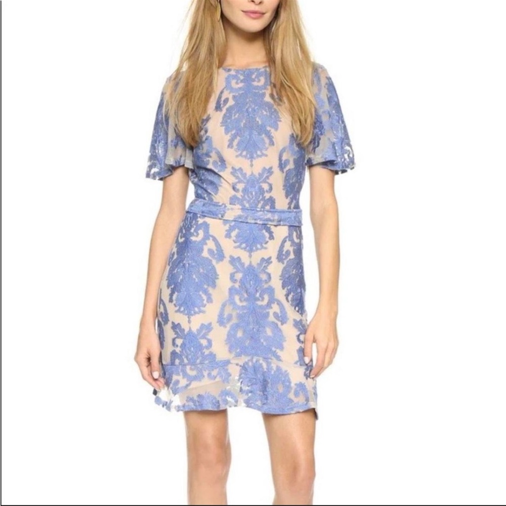 For Love & Lemons San Marcos Blue Mini Dress